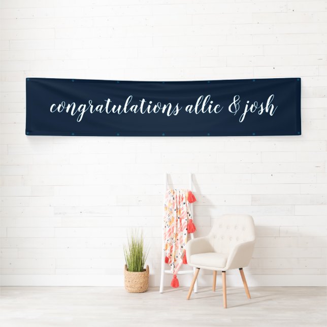 Engagement Wall Decoration Custom Made Printed Banner (Insitu)
