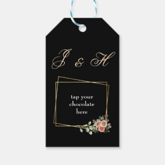 Engagement& wedding chocolate cover  gift tags