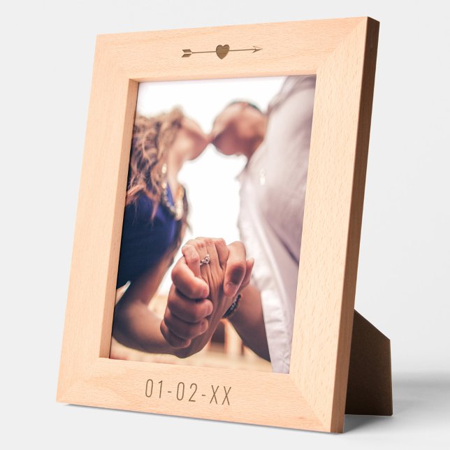 Engagement/Wedding Date Heart Arrow Etched Frames (Creator Uploaded)