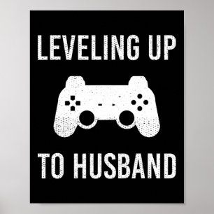 Engagement Wedding For Groom Video Game Lovers Poster