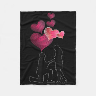 Engagement - Will You Marry Me_ Propose Fiancee We Fleece Blanket