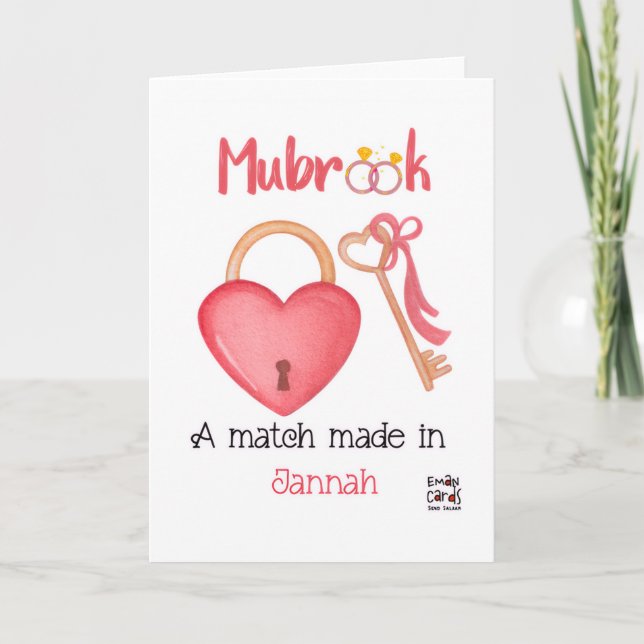 Engagement Wishes with a Heart  Card (Front)