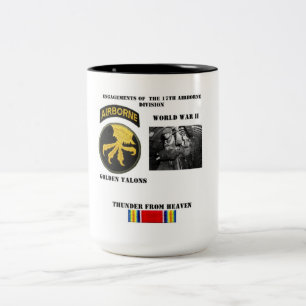 Engagements of the 17th Airborne Division Two-Tone Coffee Mug