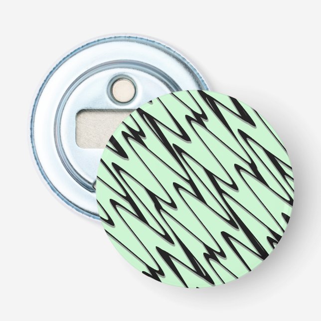 Engaging Mint Green Dynamic  Bottle Opener (Front)