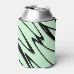 Engaging Mint Green Dynamic  Can Cooler