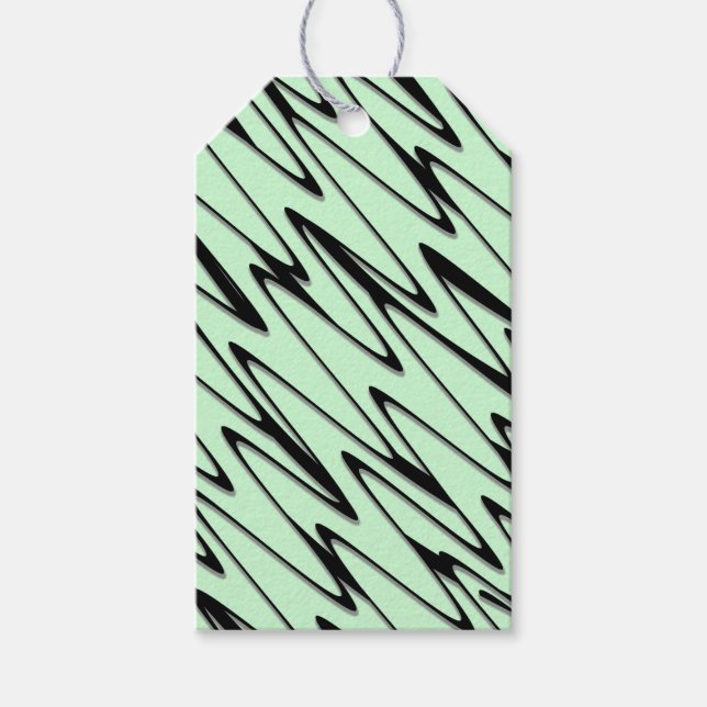 Engaging Mint Green Dynamic  Gift Tags (Front)
