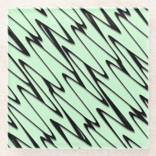 Engaging Mint Green Dynamic Glass Coaster