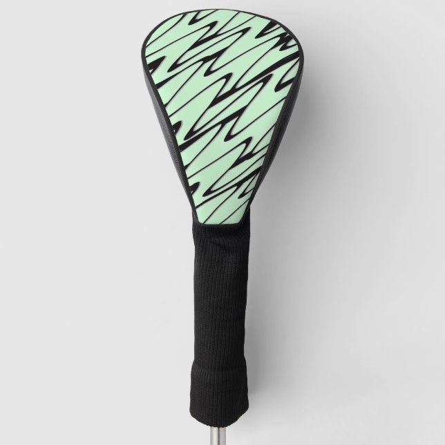 Engaging Mint Green Dynamic  Golf Head Cover (Front)