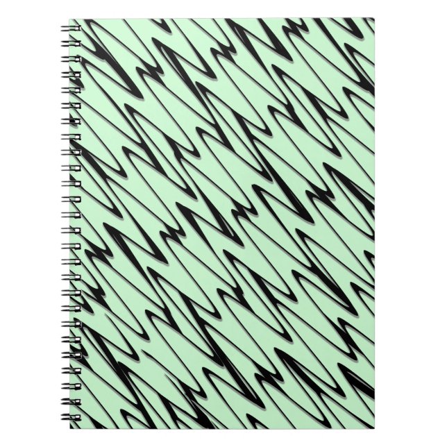 Engaging Mint Green Dynamic  Notebook (Front)