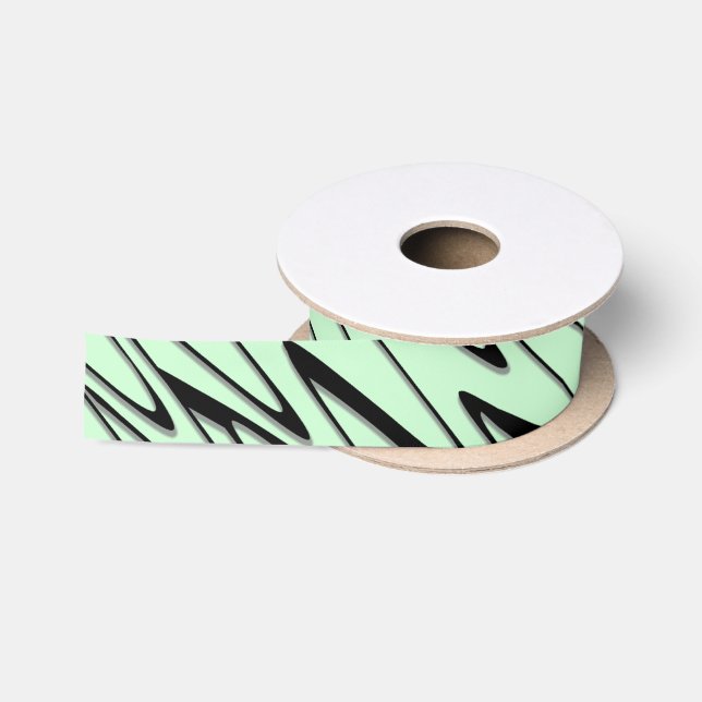 Engaging Mint Green Dynamic  Satin Ribbon (Spool)