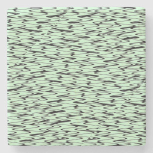 Engaging Mint Green Dynamic  Stone Coaster
