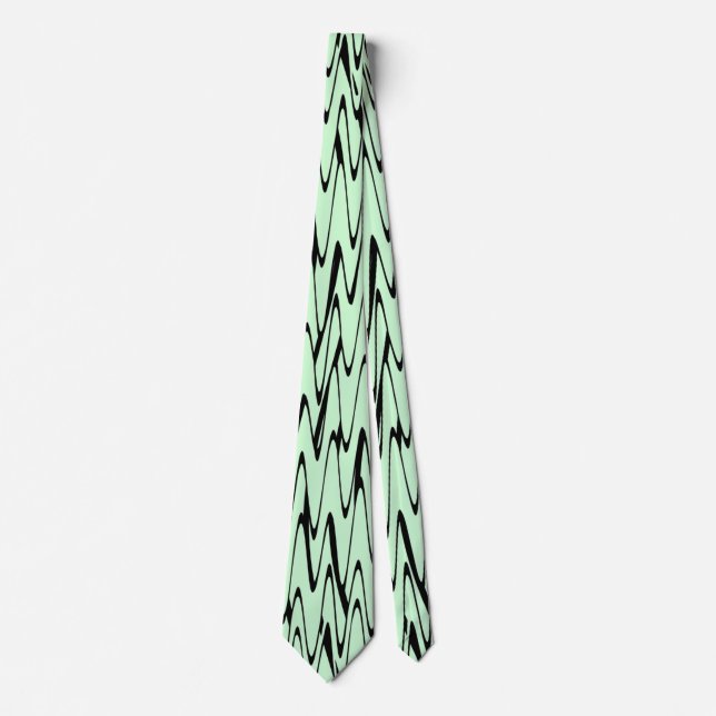 Engaging Mint Green Dynamic  Tie (Front)