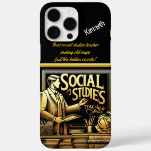 Engaging Teacher in Social Studies iPhone 16 Pro Max Case