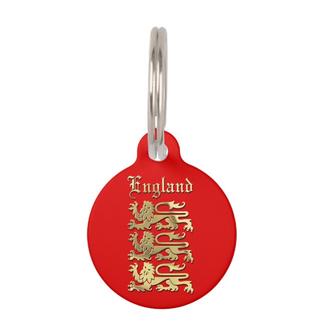 Engand's Great Seal of King Richard I Pet Tag (Front)