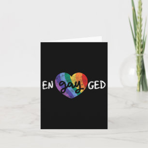 Engayged Lgbt Wedding Party Bachelor Party Gay Eng Card