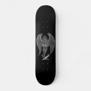 Engel Bleistiftzeichnung Black and white Design Skateboard