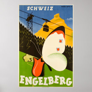 Engelberg, Switzerland,Ski Poster