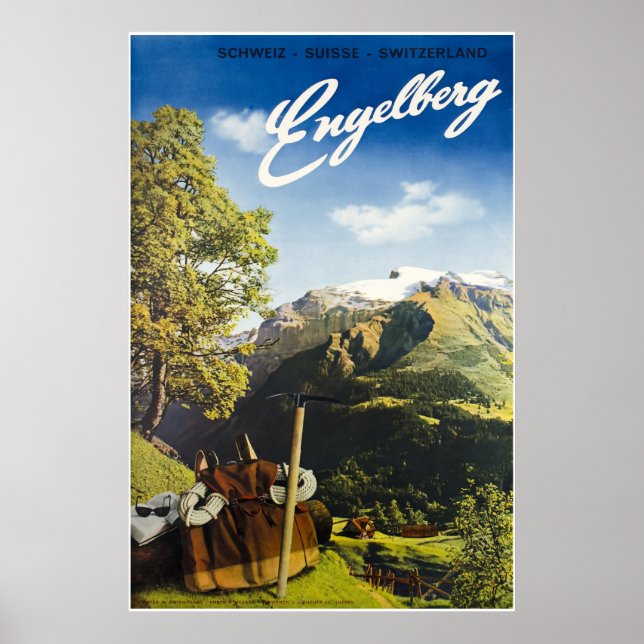 Engelberg, Switzerland,Ski Poster (Front)