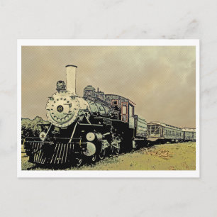 Engine 44 Winnsboro SC Postcard