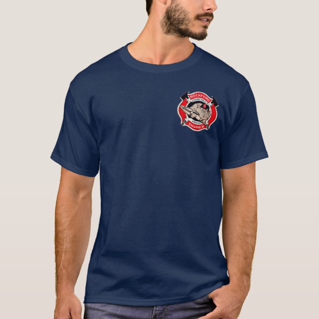 Engine 8 Classic T (heavy blend cotton) T-Shirt (Front)