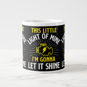 Engine Control Light - Car Guy Auto Mechanic Large Coffee Mug