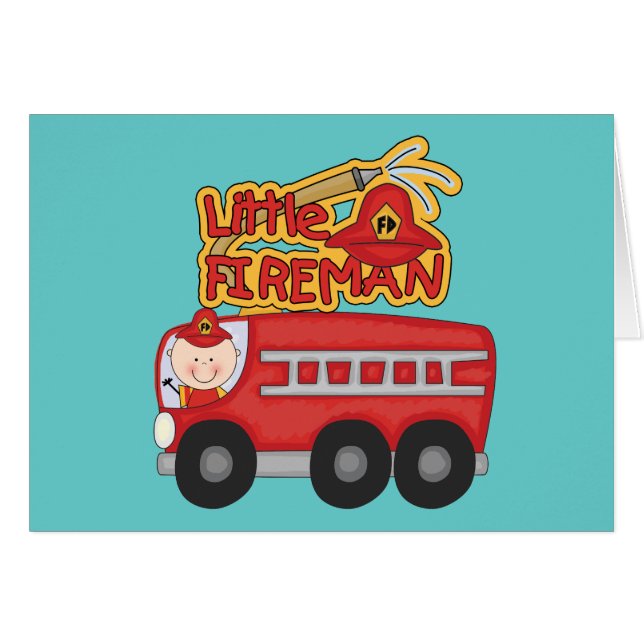 Engine Little Fireman Tshirts and Gifts (Front Horizontal)