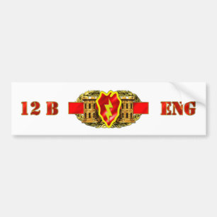 ENGINEER 12B 25TH ID BUMPER STICKER