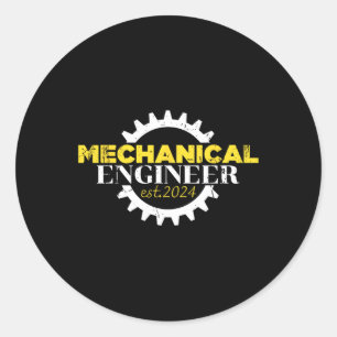Engineer 2024 Engineering Graduation Student  Classic Round Sticker