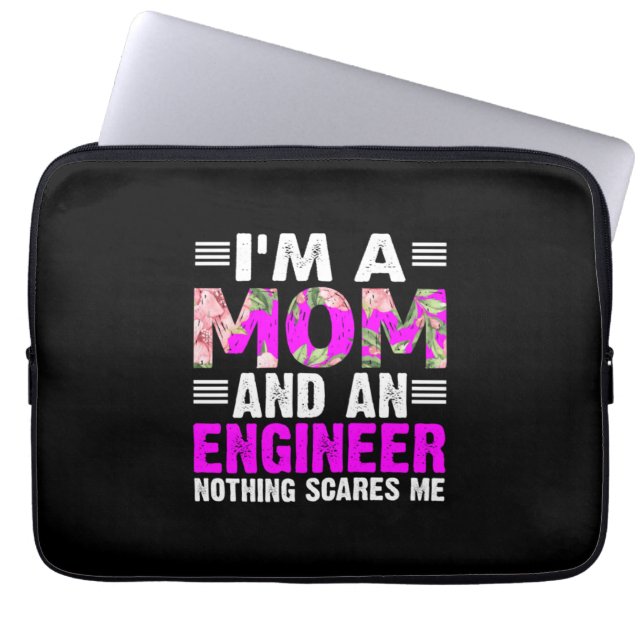 Engineer Art A Mum And An Engineer Laptop Sleeve (Front)