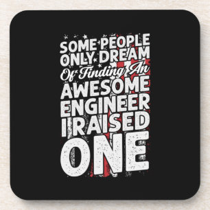 Engineer Art Awesome Engineer Coaster