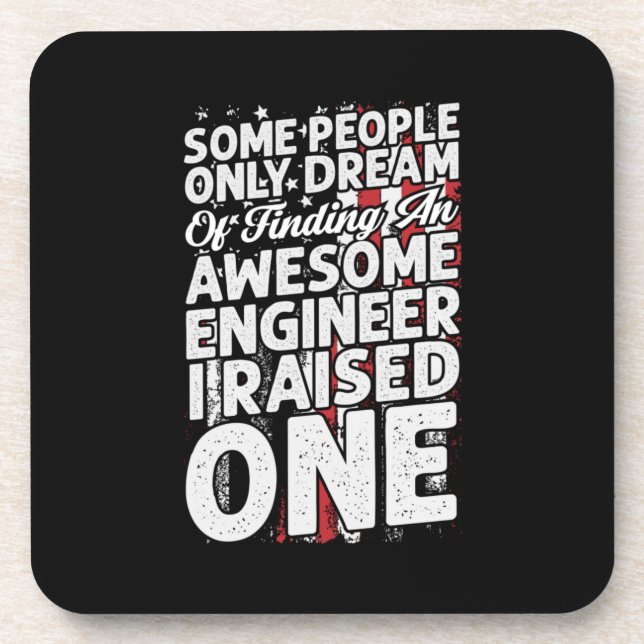 Engineer Art Awesome Engineer Coaster (Front)