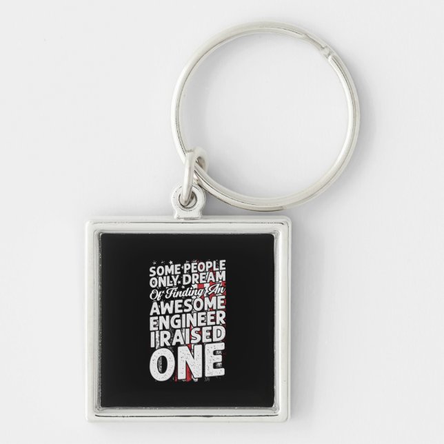 Engineer Art Awesome Engineer Key Ring (Front)