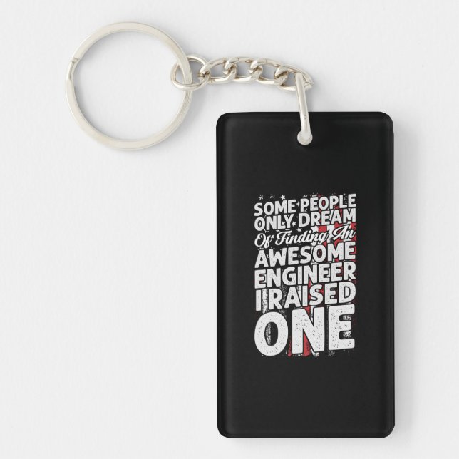 Engineer Art Awesome Engineer Key Ring (Front)