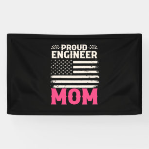 Engineer Art Proud Engineer Mom Banner