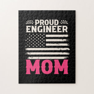 Engineer Art Proud Engineer Mum Jigsaw Puzzle