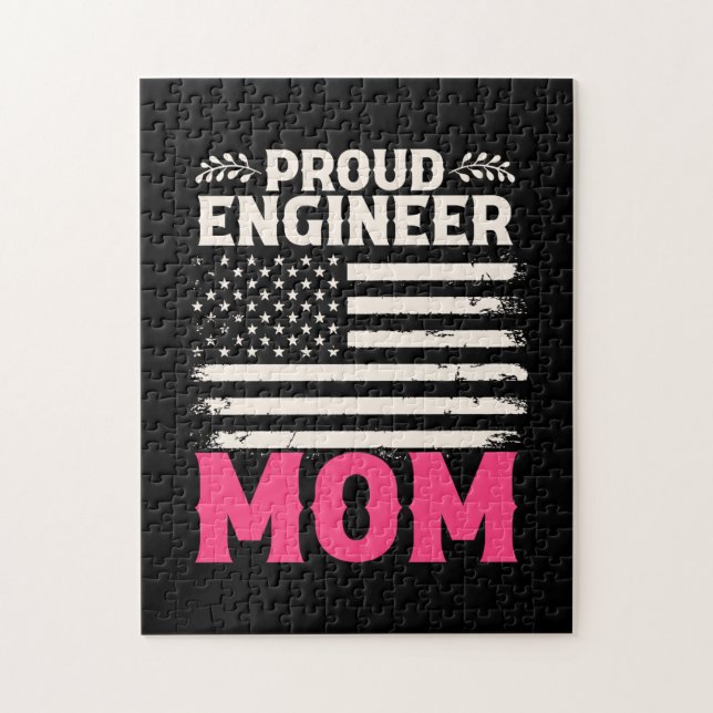 Engineer Art Proud Engineer Mum Jigsaw Puzzle (Vertical)
