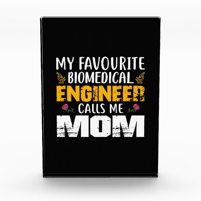 Engineer Biomedical Engineer Calls Me Mum Photo Block (Front)
