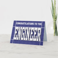 Engineer Blue Print Generic Card