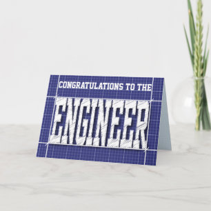 Engineer Blue Print Generic Card