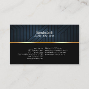 Engineer Business Card Dark Texture