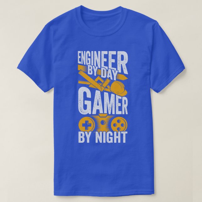 Engineer By Day By Night T-Shirt (Design Front)