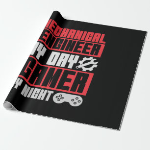Engineer By Day Gamer By Night Wrapping Paper