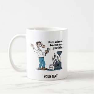 Engineer Cartoon Man Coffee Mug