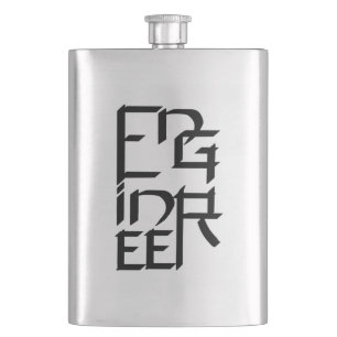 Engineer Character Hip Flask