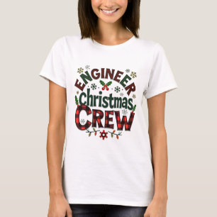 Engineer Christmas Crew - Funny Retro Holiday T-Shirt