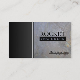 Engineer Consultant Business Card - Rock Texture