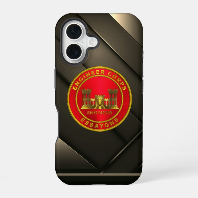 Engineer Corps iPhone 16 Case (Back)