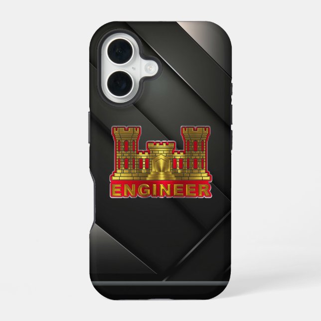 Engineer Corps iPhone 16 Case (Back)