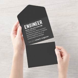 ENGINEER DEFINITION ALL IN ONE INVITATION