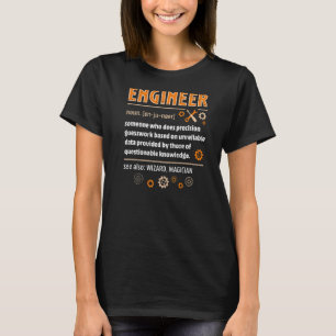 Engineer Definition  Engineering Nerdy Science Gee T-Shirt